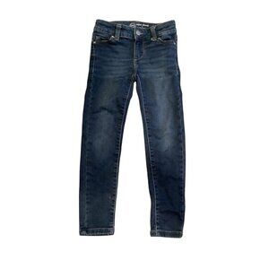 Wonder Nation Girls Super Skinny Jeans Size 6 Adjustable Blue Denim‎